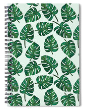 Load image into Gallery viewer, Monstera Watercolor Pattern - Spiral Notebook