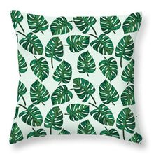 Load image into Gallery viewer, Monstera Watercolor Pattern - Throw Pillow
