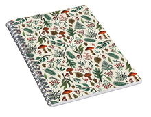 Load image into Gallery viewer, Mushroom Forest Pattern - Spiral Notebook