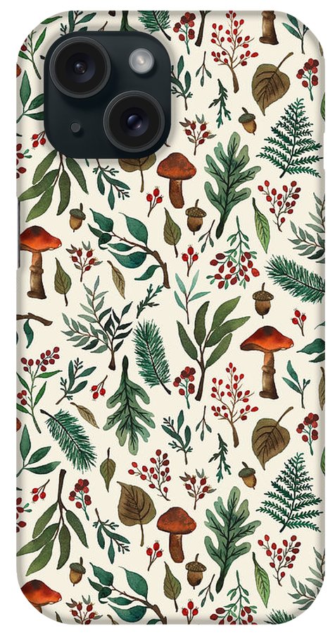 Mushroom Forest Pattern - Phone Case