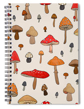 Load image into Gallery viewer, Mushroom Pattern - Spiral Notebook