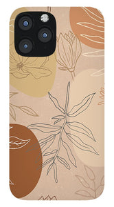 Orange Abstract Desert Pattern - Phone Case
