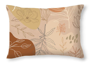 Orange Abstract Desert Pattern - Throw Pillow