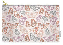 Load image into Gallery viewer, Orange and Pink Butterfly Pattern - Carry-All Pouch