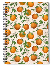 Load image into Gallery viewer, Orange Blossom Pattern - Spiral Notebook