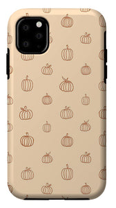 Orange Pumpkin Pattern - Phone Case