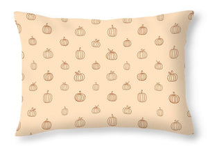 Orange Pumpkin Pattern - Throw Pillow