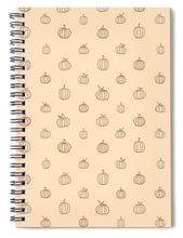 Load image into Gallery viewer, Orange Pumpkin Pattern - Spiral Notebook