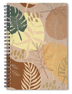 Orange Terracotta Pattern - Spiral Notebook