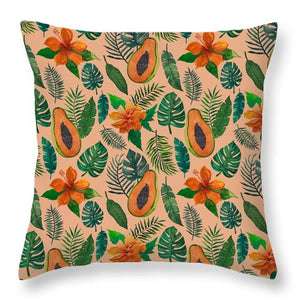 Papaya Pattern - Throw Pillow