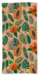Papaya Pattern - Beach Towel