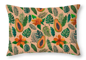 Papaya Pattern - Throw Pillow