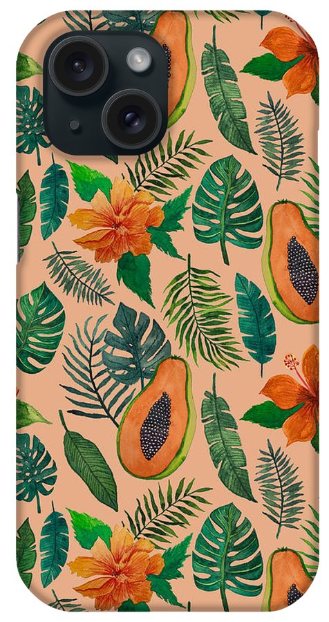 Papaya Pattern - Phone Case