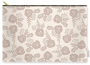 Pastel Floral Pattern - Carry-All Pouch