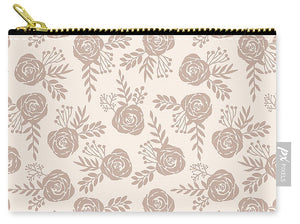 Pastel Floral Pattern - Carry-All Pouch