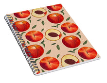 Load image into Gallery viewer, Peach Pattern - Spiral Notebook