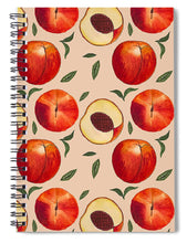 Load image into Gallery viewer, Peach Pattern - Spiral Notebook