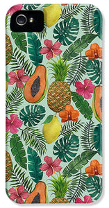 Pineapple and Papaya Pattern - Phone Case