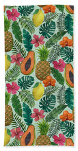 Load image into Gallery viewer, Pineapple and Papaya Pattern - Bath Towel