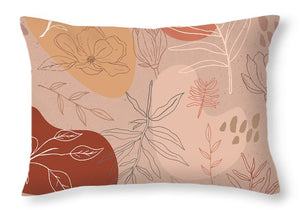 Pink Abstract Desert Pattern - Throw Pillow
