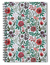 Load image into Gallery viewer, Pink and Purple Flowers - Spiral Notebook