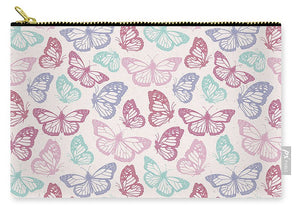 Pink Butterfly Pattern - Carry-All Pouch