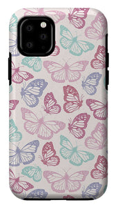 Pink Butterfly Pattern - Phone Case