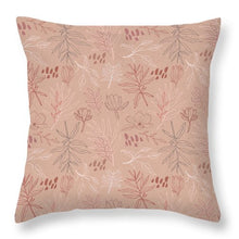 Load image into Gallery viewer, Pink Desert Leaf Pattern - Throw Pillow