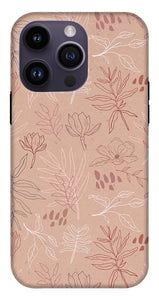 Pink Desert Leaf Pattern - Phone Case