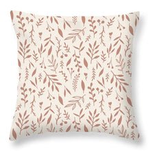 Load image into Gallery viewer, Pink Falling Leaves Pattern - Throw Pillow