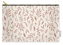 Load image into Gallery viewer, Pink Falling Leaves Pattern - Carry-All Pouch