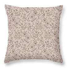 Load image into Gallery viewer, Pink Flower Pattern - Throw Pillow