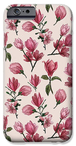 Pink Magnolia Blossoms - Phone Case