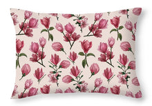 Load image into Gallery viewer, Pink Magnolia Blossoms - Throw Pillow
