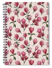 Load image into Gallery viewer, Pink Magnolia Blossoms - Spiral Notebook