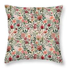 Load image into Gallery viewer, Pink Spring Flowers - Throw Pillow