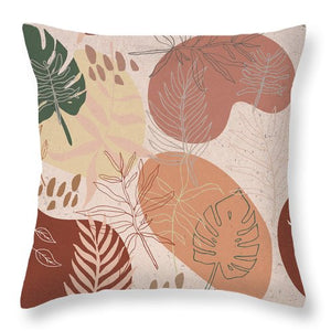 Pink Terracotta Pattern - Throw Pillow