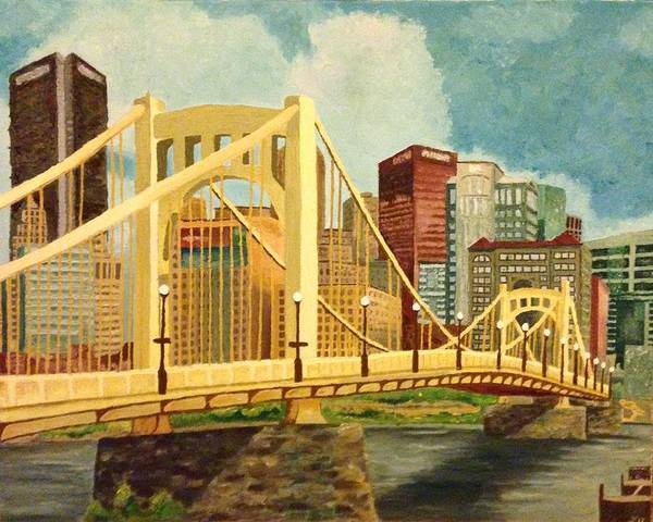 Pittsburgh City Bridge - Art Print