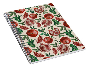 Pomegranate Pattern - Spiral Notebook