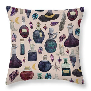 Potions Pattern - Throw Pillow