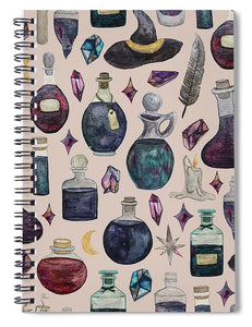 Potions Pattern - Spiral Notebook
