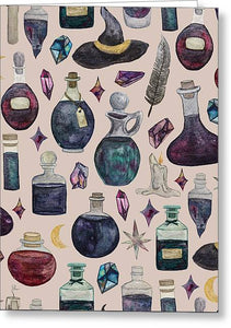 Potions Pattern - Greeting Card