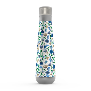 Ink Floral Pattern Water Bottle