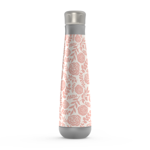 Blush Floral Pattern Peristyle Water Bottle