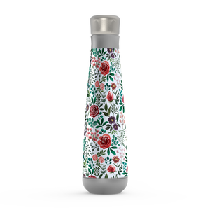 Pink and Purple Flowers Peristyle Water Bottle