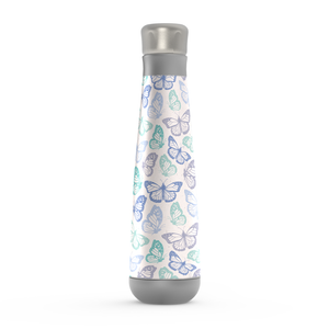 Purple and Green Butterfly Peristyle Water Bottles