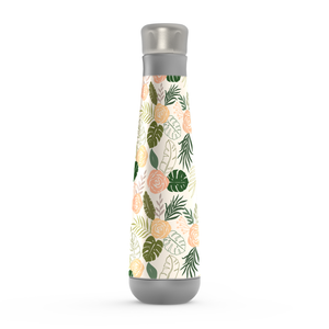 Yellow and Green Tropical Floral Peristyle Water Bottle [Wholesale]