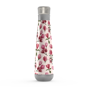 Pink Magnolia Blossoms Peristyle Water Bottle