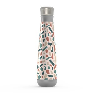 Warm Terrazzo Pattern Peristyle Water Bottles