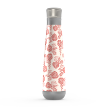 Load image into Gallery viewer, Warm Pink Floral Peristyle Water Bottles